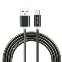 3FT metalni USB kabel za RevVL V Plus 5G telefon - tip punjača kabela za punjač USB-C Brza naboja sinhronizacija