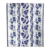 Bacanje pokrivača toplo ugodno print flanel plavo sposobni prugasti paisley cvjetni umjetnički udoban