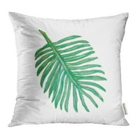 Zelena botanički palminski list tropski zelenilo podružnica nacrtana flora cvjetni jastuk za jastuk
