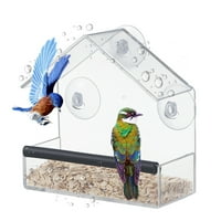 Eyicmarn akrilni prozor za dovod ptica dovod kuće za ptice s jakim usisnim čaše za gledanje divljih
