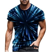 Auroural Muške čišćenja Prodaja odjeće Muškarci Ležerni okrugli vrat 3D digitalni ispis Pulover fitness