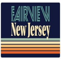Fairview New Jersey Frižider Magnet Retro Design