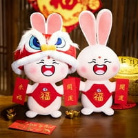 Dvostruko zodijak zec dekoracija lutke Bunny lutka slatka punjena životinjska sretna godina zodijac