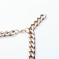 Vrhovi aaiakometa za žene Ženski ljetni kratki vrhunski prsluk metalni lanac viseći vrat zamotane komore