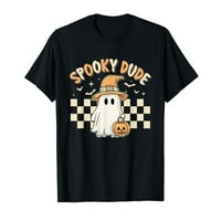Retro Groovy sablasna pegla košulja duho vještica majica Halloween