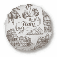 Italija Poznati pejzažni mještani za putovanja uzorak uzorkovši jastuk za bacanje jastuka za uređenje