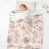 Šareni dekorativni pokrivač s jastukom za poklopac za sobu Ugodne i meke plišane bacanje posteljina