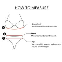 KPOPLK ženski bikini donji uvid u prsnom prednjem dijelu kupaćim kostim rušinim kupaćim odijelima