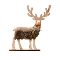 Heiheiup Retro Ornament Deer Božićni plushtoy ornament Božićni ukras i viseći i božićne kuglice