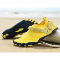 Woobling unise Vodene cipele Prozračna plivanja cipela za plažu Bosi noge Aqua čarape Ljetne tenisice Lagani stanovi Brzo sušenje anti-kliznih žuta 2Y