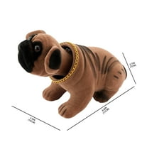 Vikakiooze Domaći dekor Dekoracija Cut Cute Shawhing Head Dog Dog Doll Car Auto-End Dekoracija Kreativna