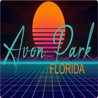 Southgate Florida Vinil Decal Stiker Retro Neon Dizajn