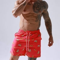 Muški trendovi plivaju debla Ljetne kupaće kostime šorc hawaii banana print pantalone džep elastični nacrtavanje kupaći kupaći kupalište za odmor hlače na plaži RECD S