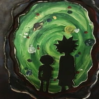 Rick i Morty Portal IV - platno ili štampana zidna umjetnost