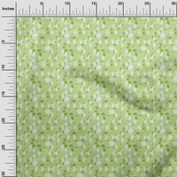 Onuone pamučne kambric svijetle zelene tkanine Tekstura i trokut Geometrijska šivaća tkanina od dvorišta