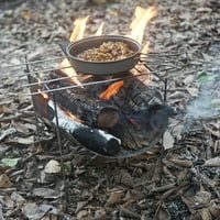 Roštilj ASdomo roštilj na otvorenom kampovima vatre WOOD FIRE Peć Lako skladištenje Prijenosni preklopni super svjetlo ultra-svijetlo polica