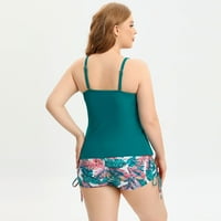 Ženske kupaće kostimi Skupštine velike veličine čipke up vrpce peplum split bikini boxer trunks vintage