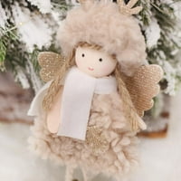 Delovi Angel ukrasi Božićne anđele lutke Viseće ukrase Božićno drvce plišane ukrase Slatka anđela lutka