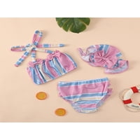 Ljetne dječje djevojke kupaće kostim točkice stripe za prapki prsluk + gaćice + kupaći kostimi