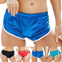 Modne ženske kratke hlače niski struk rastezljivi sportski donji trening tekuće vruće hlače