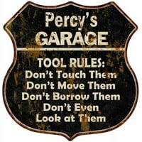 Percy's garažni alat pravila potpisuje štit metalni poklon 211110003214