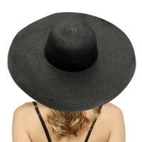 Šeširi za žene Ljetni šeširi za žene široka bongracija Žene slamne plaže Šešir Little Girl Crvena kapa