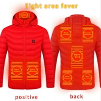 Dadaria Grijane jakne na otvorenom topla odjeća zagrijana za jahanje skijanje ribolovo punjenje putem grijanog kaputa crvena xxxxl, unisex
