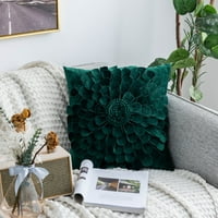 Hesoicy jastuk s jednim bočnim tiskanim reusiol-om holandski baršun romantični kvadratni cvjetni bacanje jastuk za cvijeće ukras na spavaćoj sobi