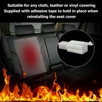 Ugljen vlakno 12V autosjeditelj automobila zimsko sjedalo topli jastuk samoljepljivi sigurno automatsko-sigurnosni