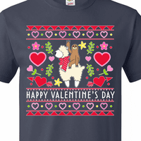 Inktastična sretan zaljubljeni zaljubljeni i lama ružna majica džemper stil