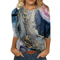 Bluze za žensku modu, plus veličine T majice T majice za žene Pamuk Ženski modni print Okrugli izrez