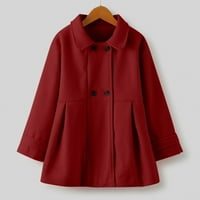 Zimski kaput od malih zimskih vjetrootpora toplo na gornjoj odjeći zip up jakne za djevojke crvene 120