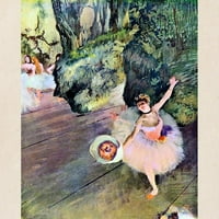 Cafepress - Edgar Degas Dancer sa cvijećem torba - prirodna platna torba, Torba za trbuhu