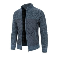 Muška jakna od pamučnog podstavljena pletena sa vertikalnim oblovom ovratniku Grukovi džemper za muškarce