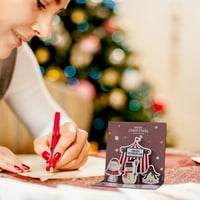 Proslavite karticu za božićnu osobu, skup karata, uključujući trodimenzionalnu božićnu karticu