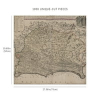 Mapa zagonetki Nirnberga Il Lazio Con Le Sue Piu Cospicue Strade Antiche e Moderne Homann, Johann Baptist,