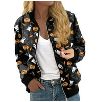Bazyrey jakne za žene na dugim rukavima Trendi Leopard Ispis labavi bluze Cardigan casual pulover crni