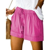 Ženske kratke hlače Ljetno čišćenje Žene udobne kamo-kratke hlače Elastični džepovi struka Ležerne hlače
