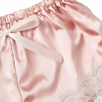 Ogrtač za žene modne lagane ležerne dame Loungewear Pijamas setovi 4-komadni ženski seksi podvezica