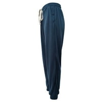 Žene Capri pantalone Sawvnm Ženski ležerni kasutni džep Visoko strukske hlače za žene za žene Rano pristupne