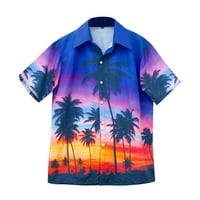 Muška modna bluza Top Tropic Style Print Hawaii Summer Majica Muška kratka rukava Odjeća za kratkog