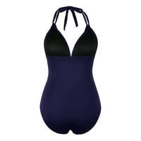 WHLBF kupaći kostim za plivanje Žene kupaći kostim sa pločicama prsa bez podzemnog bikinija dubokog