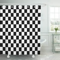 Checker Checkered daska sažetak bitka crna provjera šahovska šahovska kupaonica tuš za tuširanje