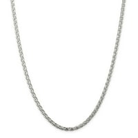 Sterling srebrni dijamantski rezan krug lanac Spiga; ; Kopčasto jastoga; za odrasle i tinejdžere; Za