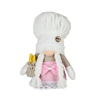 Alohelo White Chef Hat Rudolph Lutka Domaća prozorska lutka za ukrašavanje GNOME
