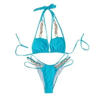 Girls plivajuće kratke veličine plivanja vrhova za žene Žene Odvojivi jastučići Diamond bikini trake