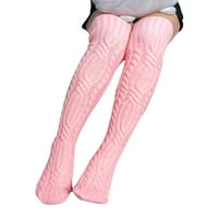 Gureui Ženski kabel pletene kamenske čarape za visoke čizme Ekstra dugačka zima preko čarapa za koljena