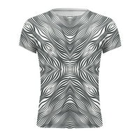Giligiliso klirence muški vrhovi Ležerni muški modni ljetni dekolte majica 3D ispis uzorak kratki rukav