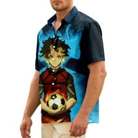 Plava brava Anime majica Tee Casual majica Muška modna ljetna majica Jeftine majice, Muška moda