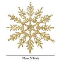 Prilično kombinirano blistavo snježne božićne ukrase viseći ukras za snježne pahulje Zimske prozore